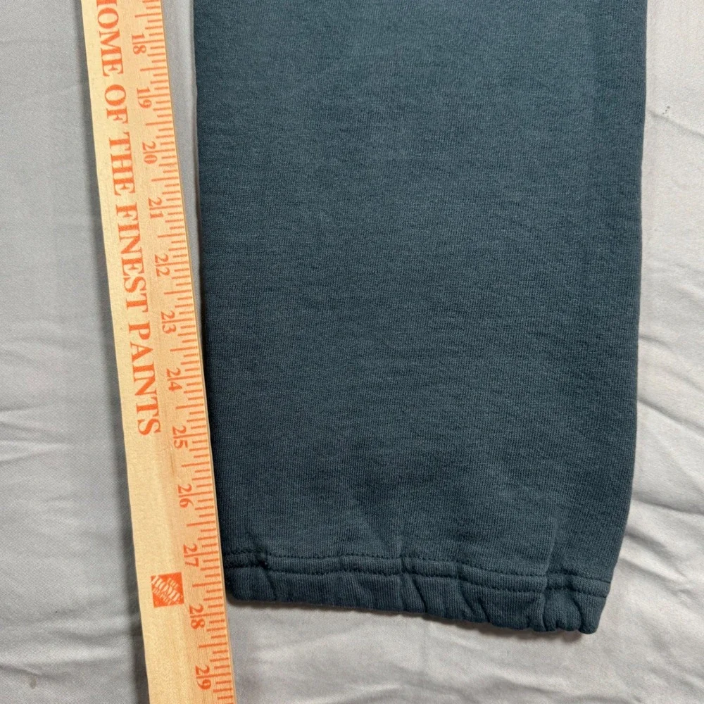 Vintage Russell Athletic Sweatpants Mens M Teal USA Made Elastic Cozy Grunge